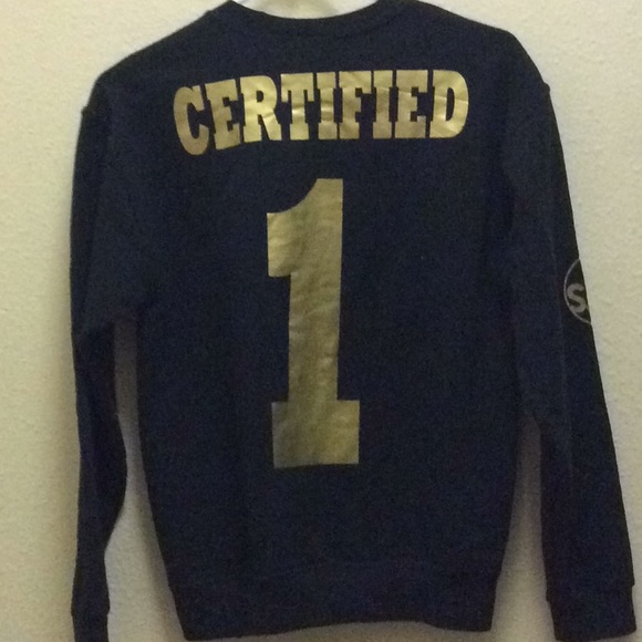 Black & Gold BORN DOPE Sweater - Picture 2 of 2